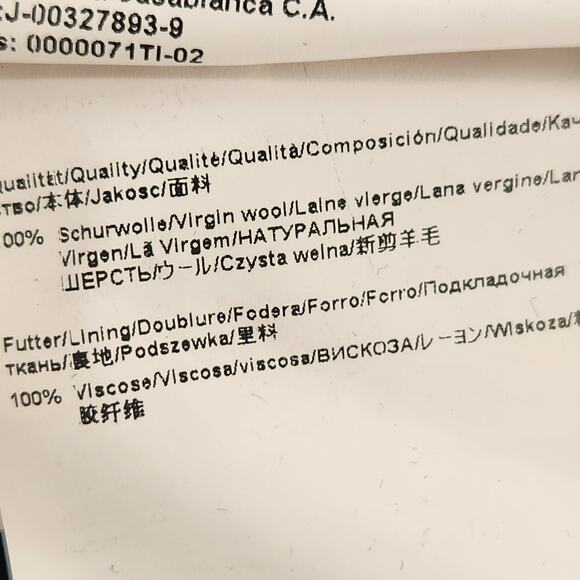 Boss Hugo Boss Dress Pants Mens 36R Navy Blue Virgin Wool Trouser Tailored Luxe - Picture 5 of 7